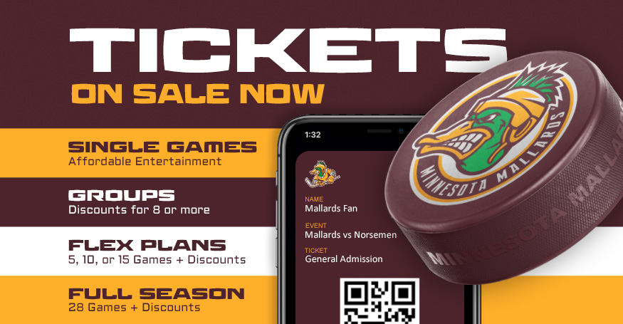 Tickets for Minnesota Mallards Inaugural Season on Sale Now!